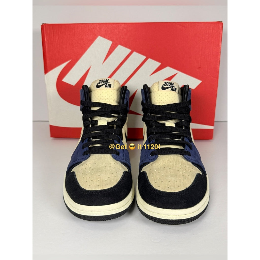 Air Jordan 1 High Zoom CMFT 2 (Muslin Blackened Blue) Women's Shoes DV1305-104