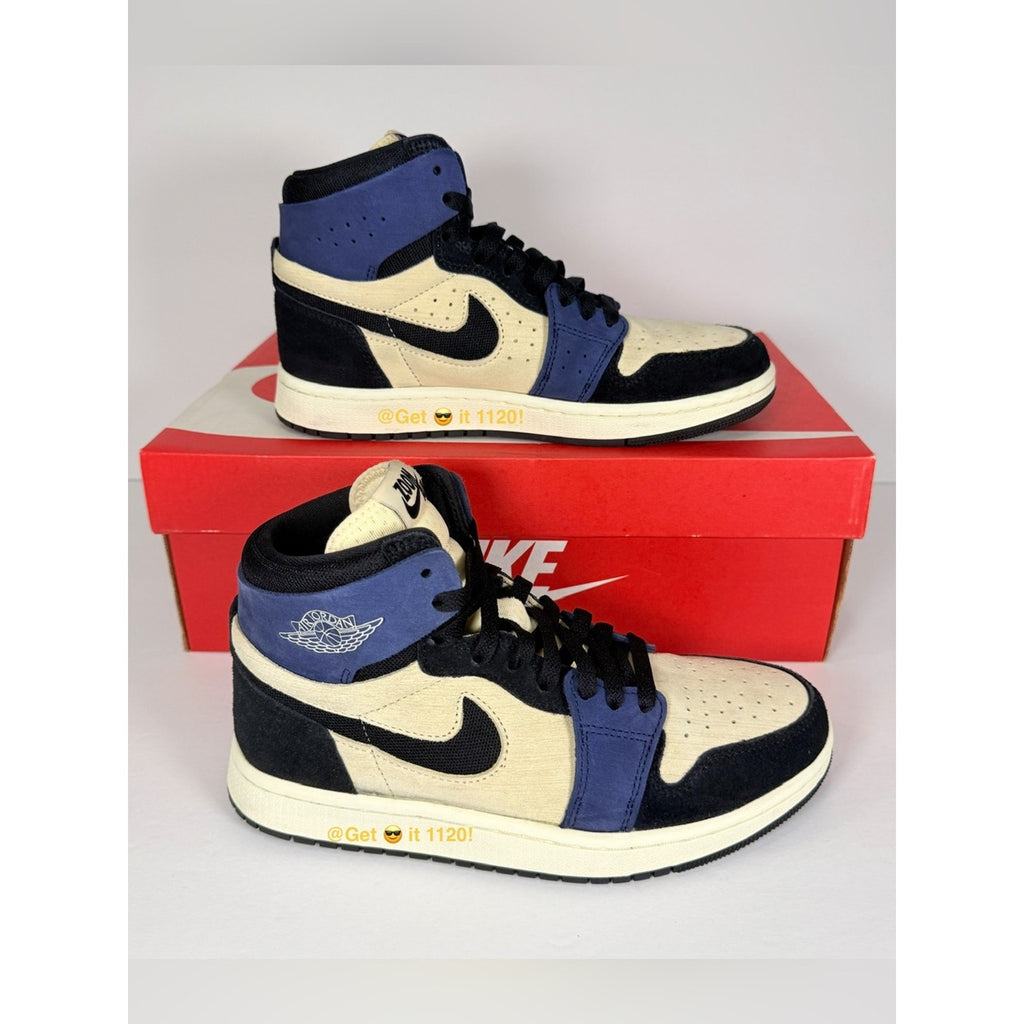 Air Jordan 1 High Zoom CMFT 2 (Muslin Blackened Blue) Women's Shoes DV1305-104
