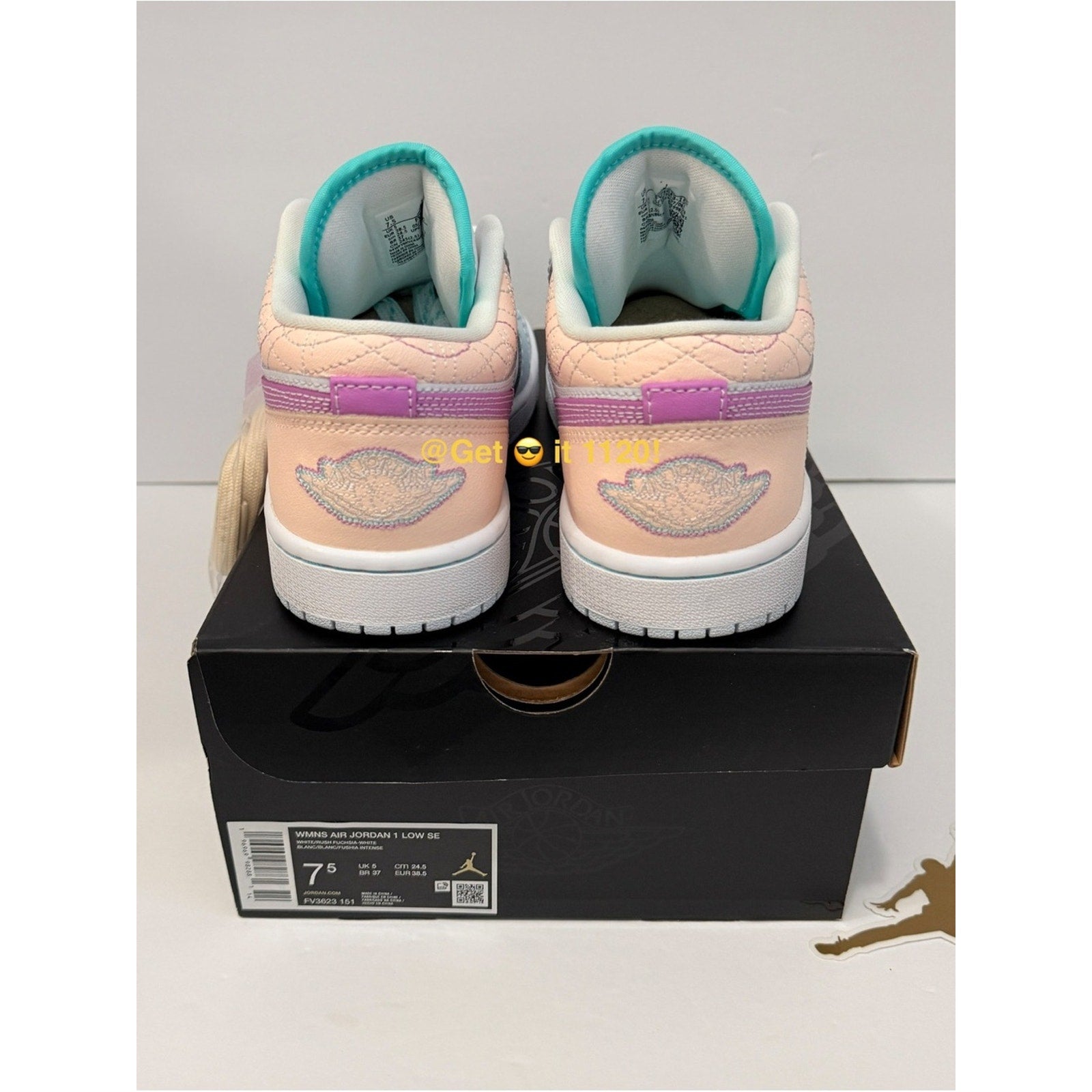 Air Jordan 1 Low (Multi-Color Sashiko) Women’s Shoes FV3623-151 Size 7.5