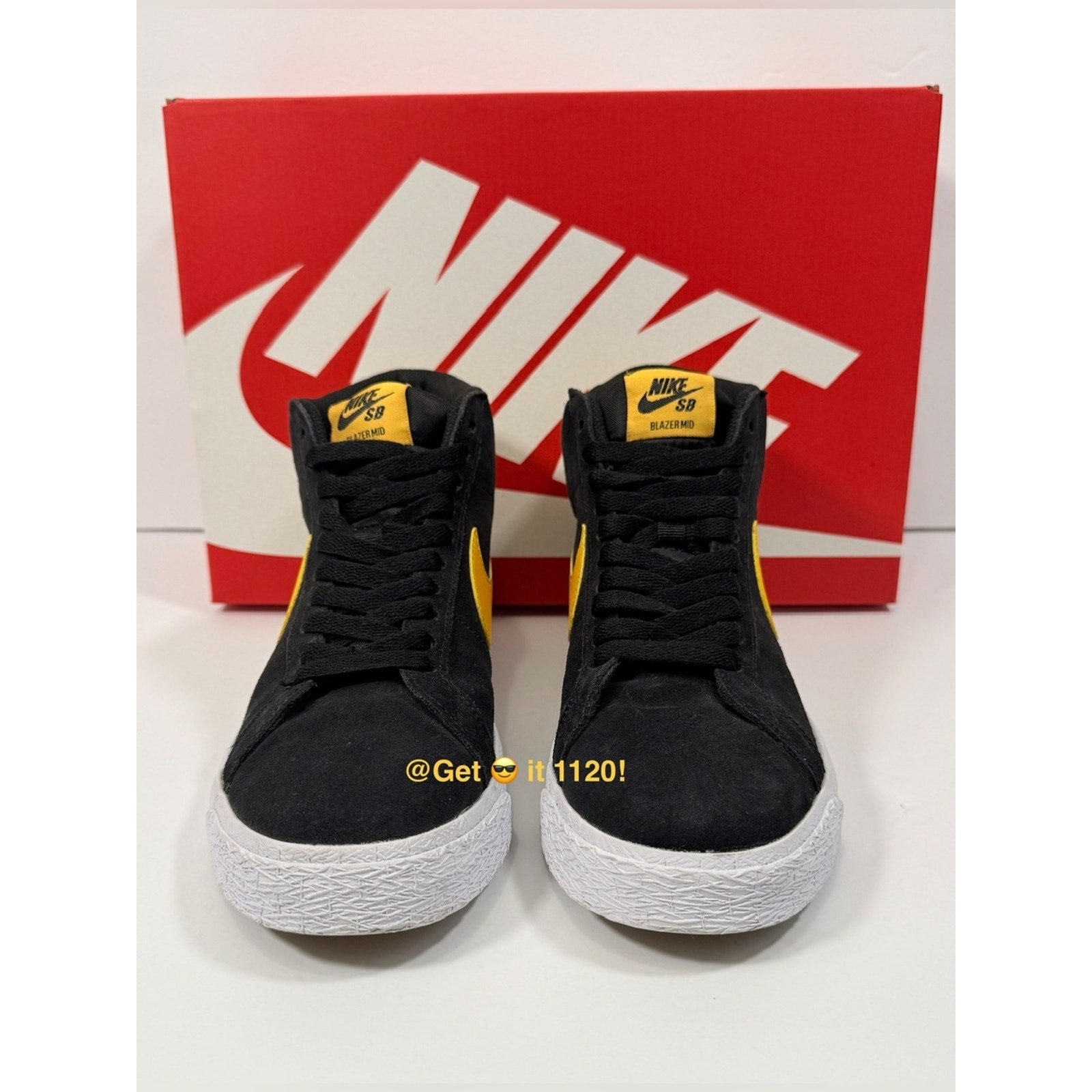 Nike SB Zoom Blazer Mid (Black University Gold) Skate Shoes 864349-009