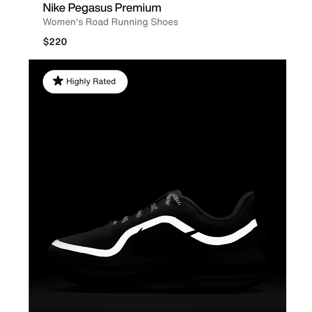 Nike Pegasus Premium (Sail Off Noir) Women's Road Running Shoes HQ2593-106