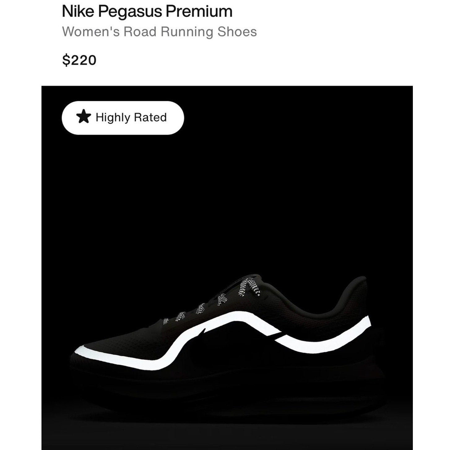 Nike Pegasus Premium (Sail Off Noir) Women's Road Running Shoes HQ2593-106