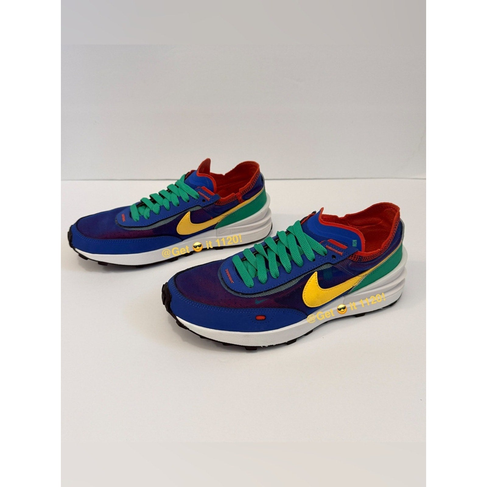 Nike Waffle One (Game Royal Citron Green) Women's Shoes DC2533-402 Size 8