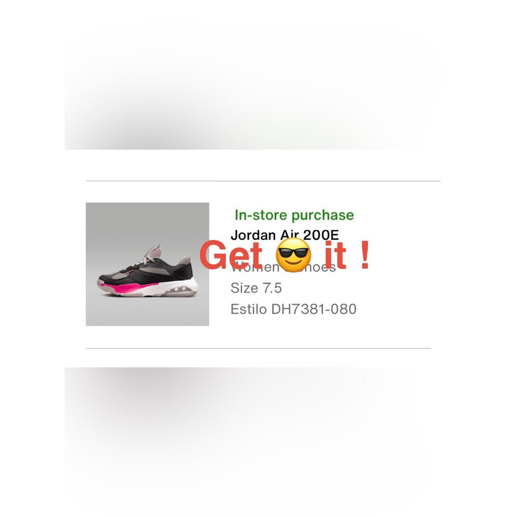 Air Jordan 200E Blink Women’s Shoes DH7381-080 Size 7.5 Grey Pink (Dead-stock)