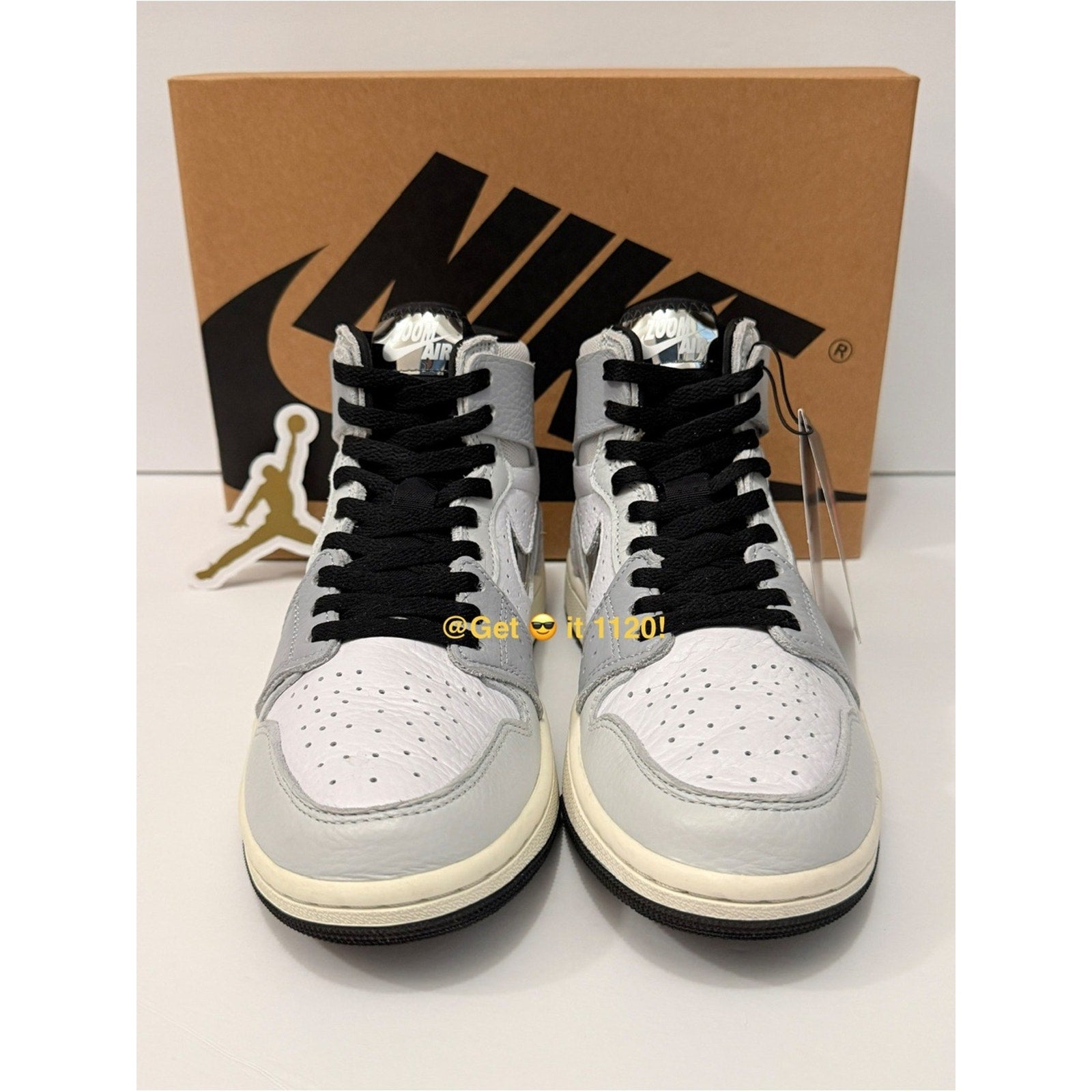 Air Jordan 1 High Zoom CMFT 2 (Chrome Swoosh) Women's Shoes FJ4652-100 Size 8