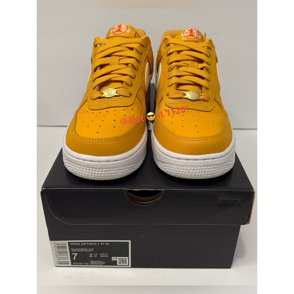 Nike Air Force 1 '07 SE 40th Anniversary Yellow Ochre Women’s Shoes DQ7582-700
