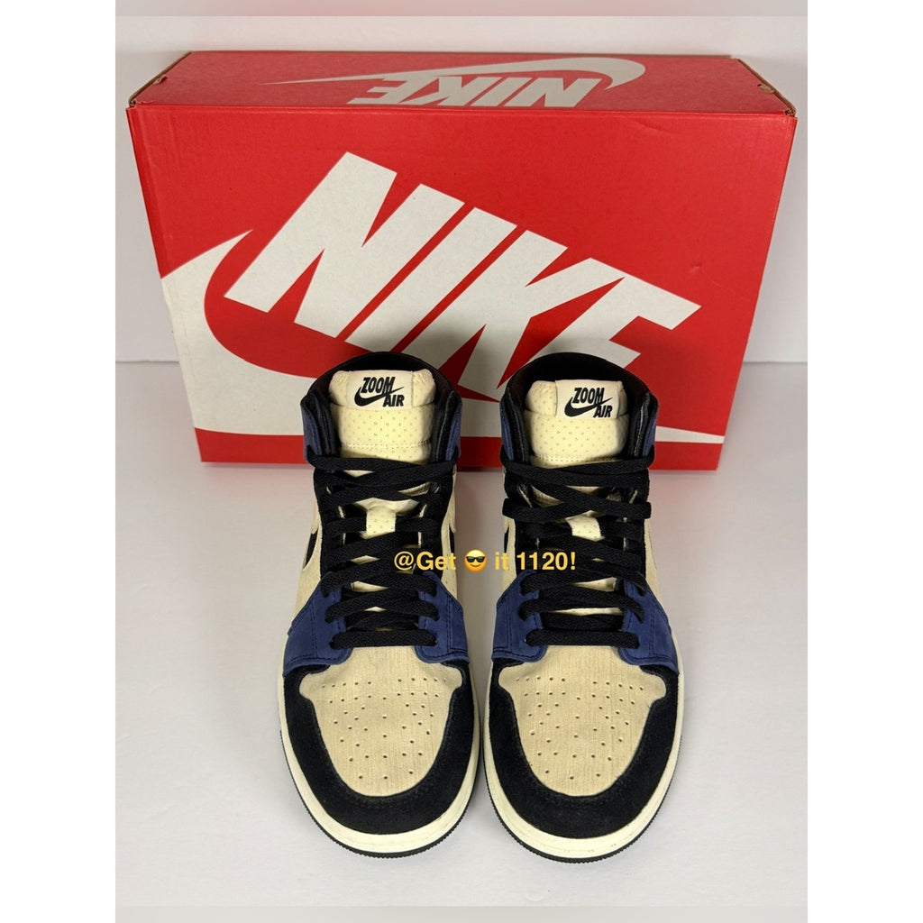 Air Jordan 1 High Zoom CMFT 2 (Muslin Blackened Blue) Women's Shoes DV1305-104