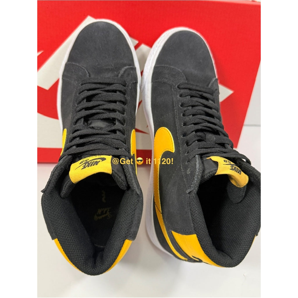Nike SB Zoom Blazer Mid (Black University Gold) Skate Shoes 864349-009