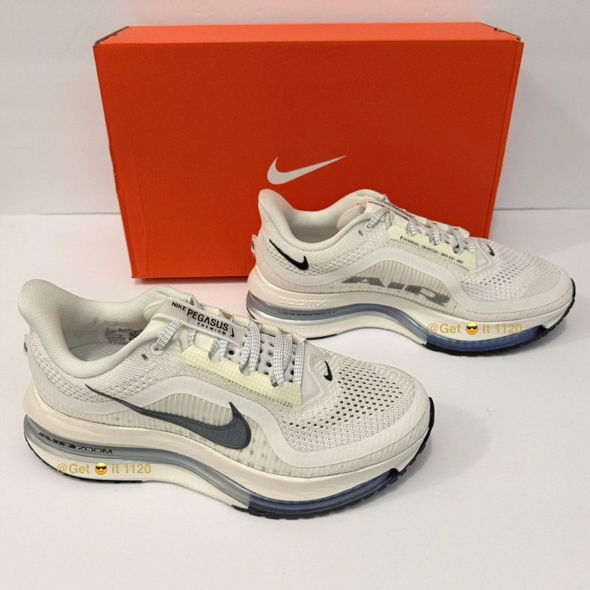 Nike Pegasus Premium (Sail Off Noir) Women's Road Running Shoes HQ2593-106