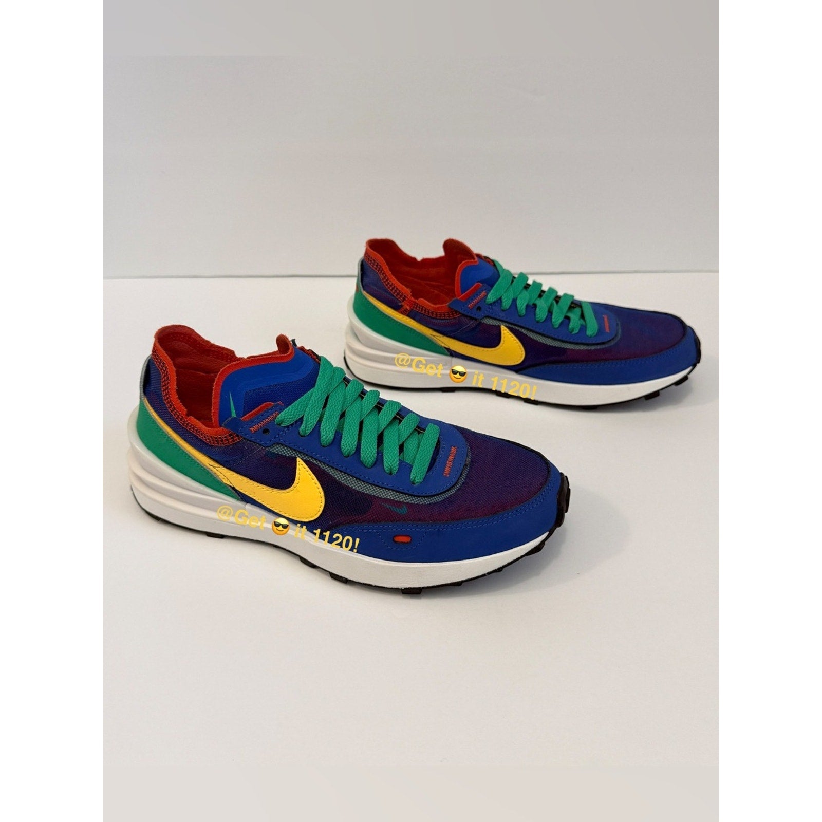 Nike Waffle One (Game Royal Citron Green) Women's Shoes DC2533-402 Size 8