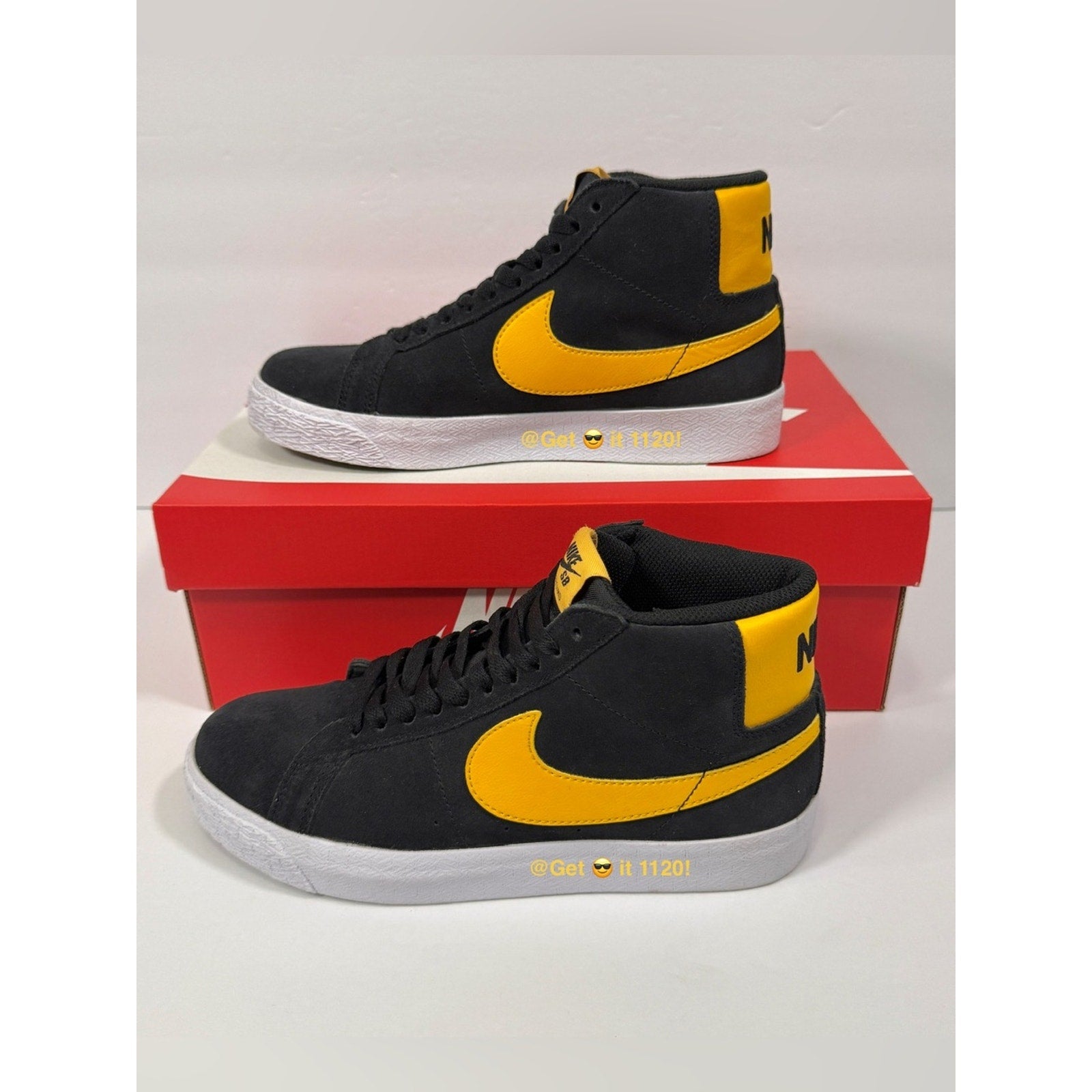 Nike SB Zoom Blazer Mid (Black University Gold) Skate Shoes 864349-009