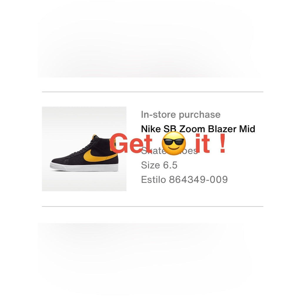 Nike SB Zoom Blazer Mid (Black University Gold) Skate Shoes 864349-009