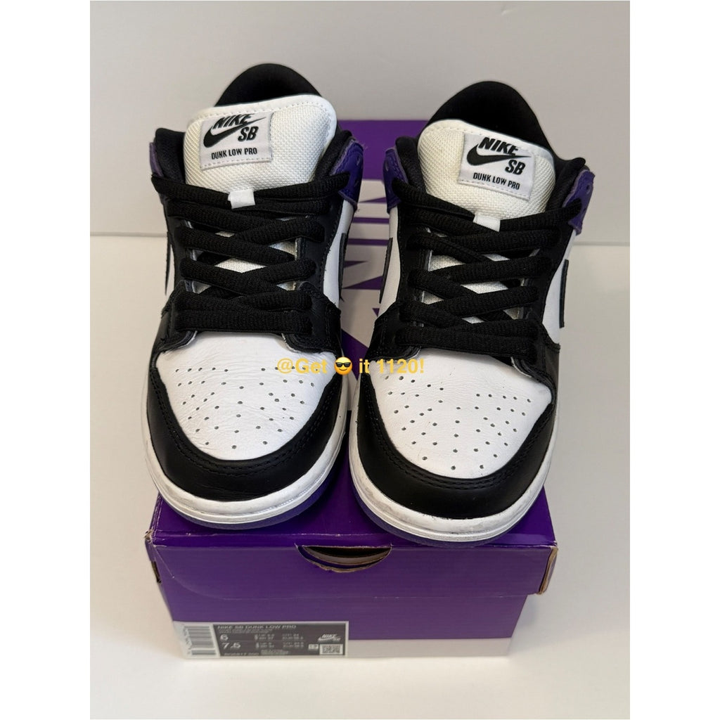 Nike SB Dunk Low Pro Men’s Skate Shoes BQ6817-500 Court Purple Size M 6 | W 7.5