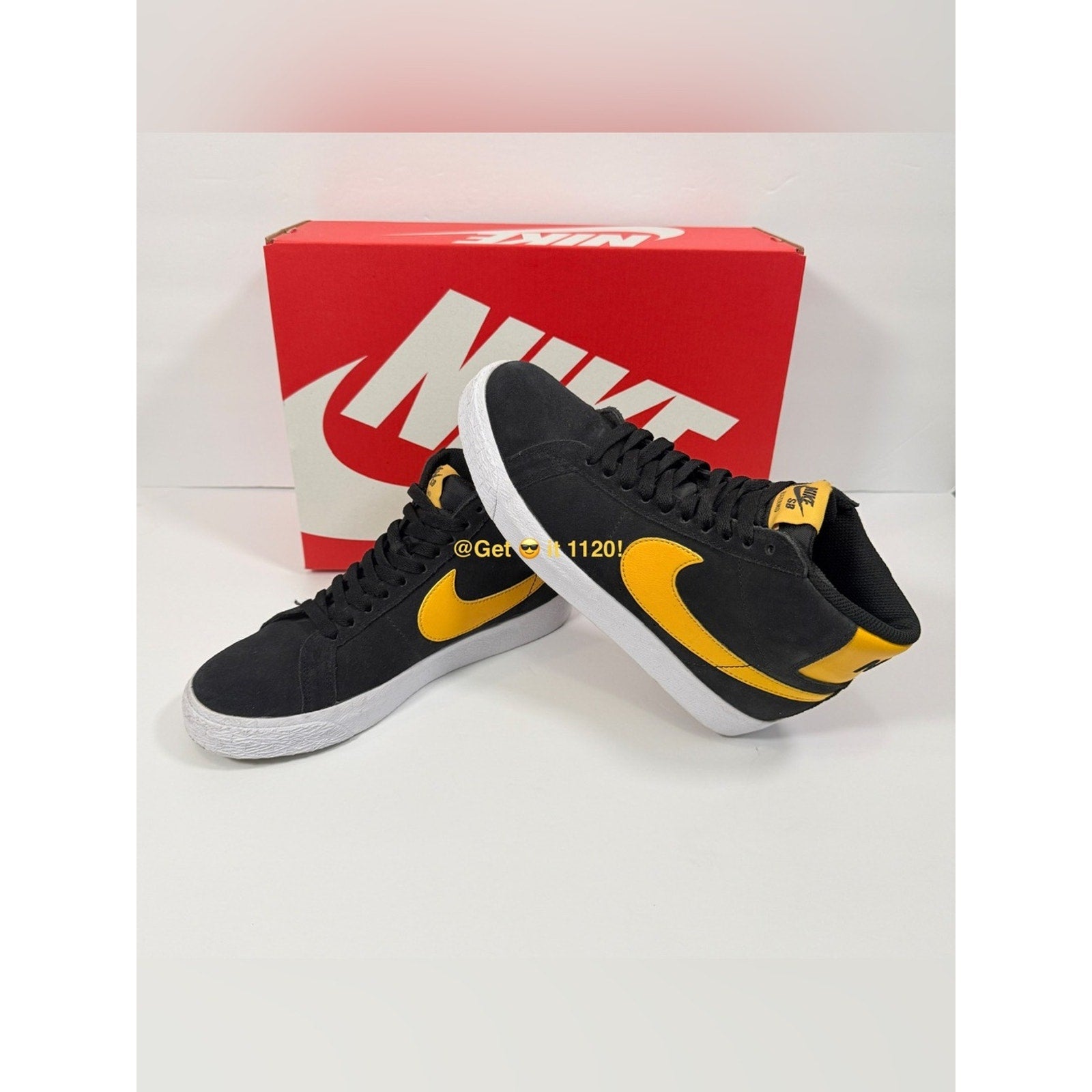 Nike SB Zoom Blazer Mid (Black University Gold) Skate Shoes 864349-009