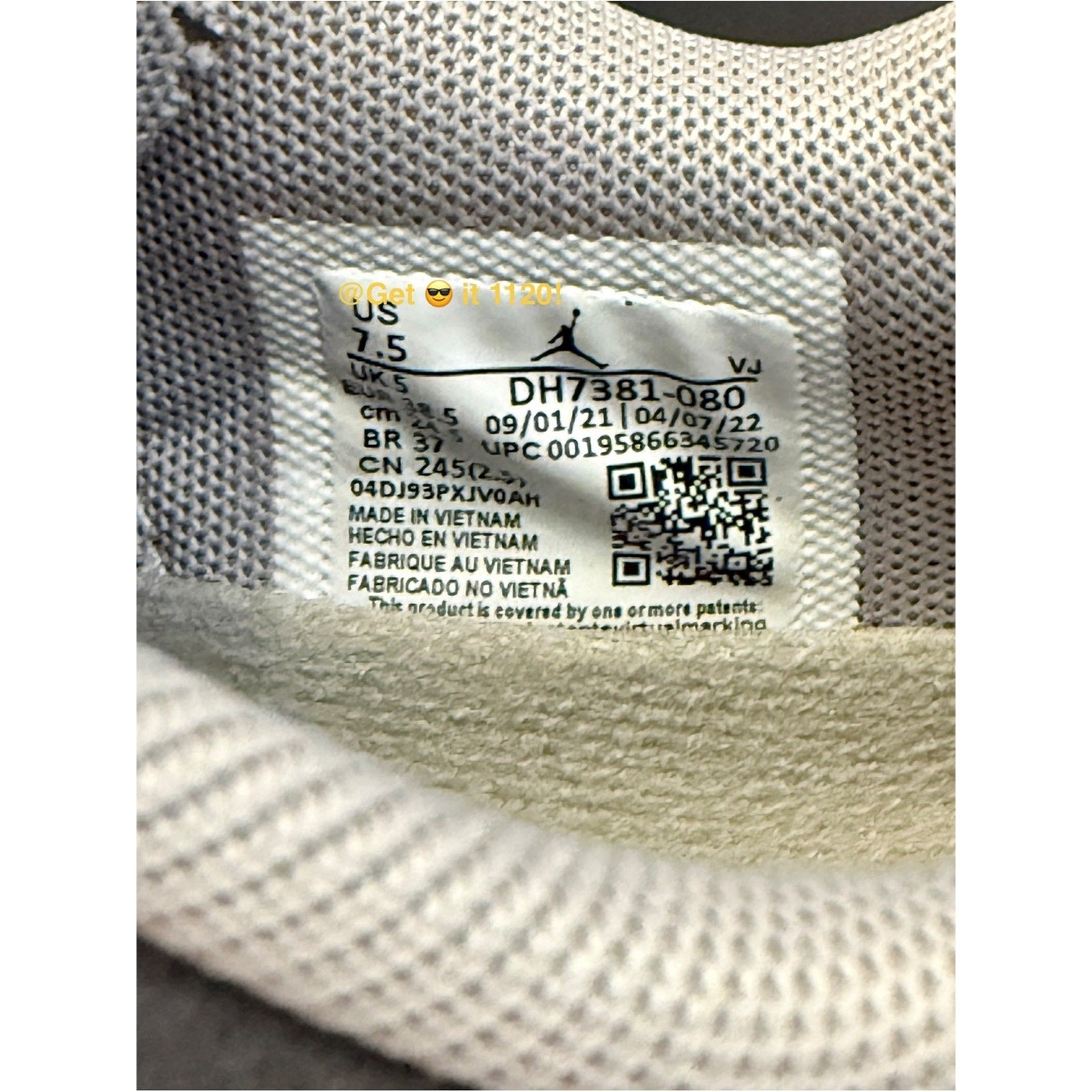 Air Jordan 200E Blink Women’s Shoes DH7381-080 Size 7.5 Grey Pink (Dead-stock)