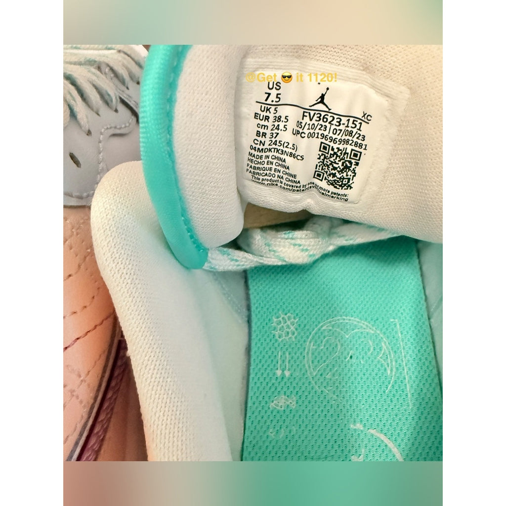 Air Jordan 1 Low (Multi-Color Sashiko) Women’s Shoes FV3623-151 Size 7.5