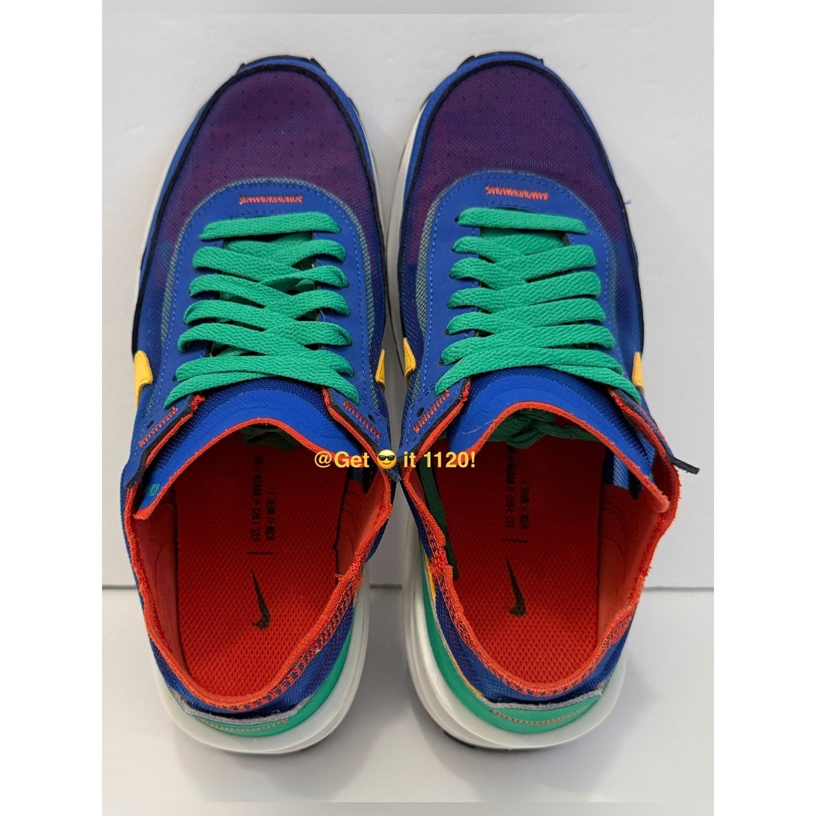 Nike Waffle One (Game Royal Citron Green) Women's Shoes DC2533-402 Size 8