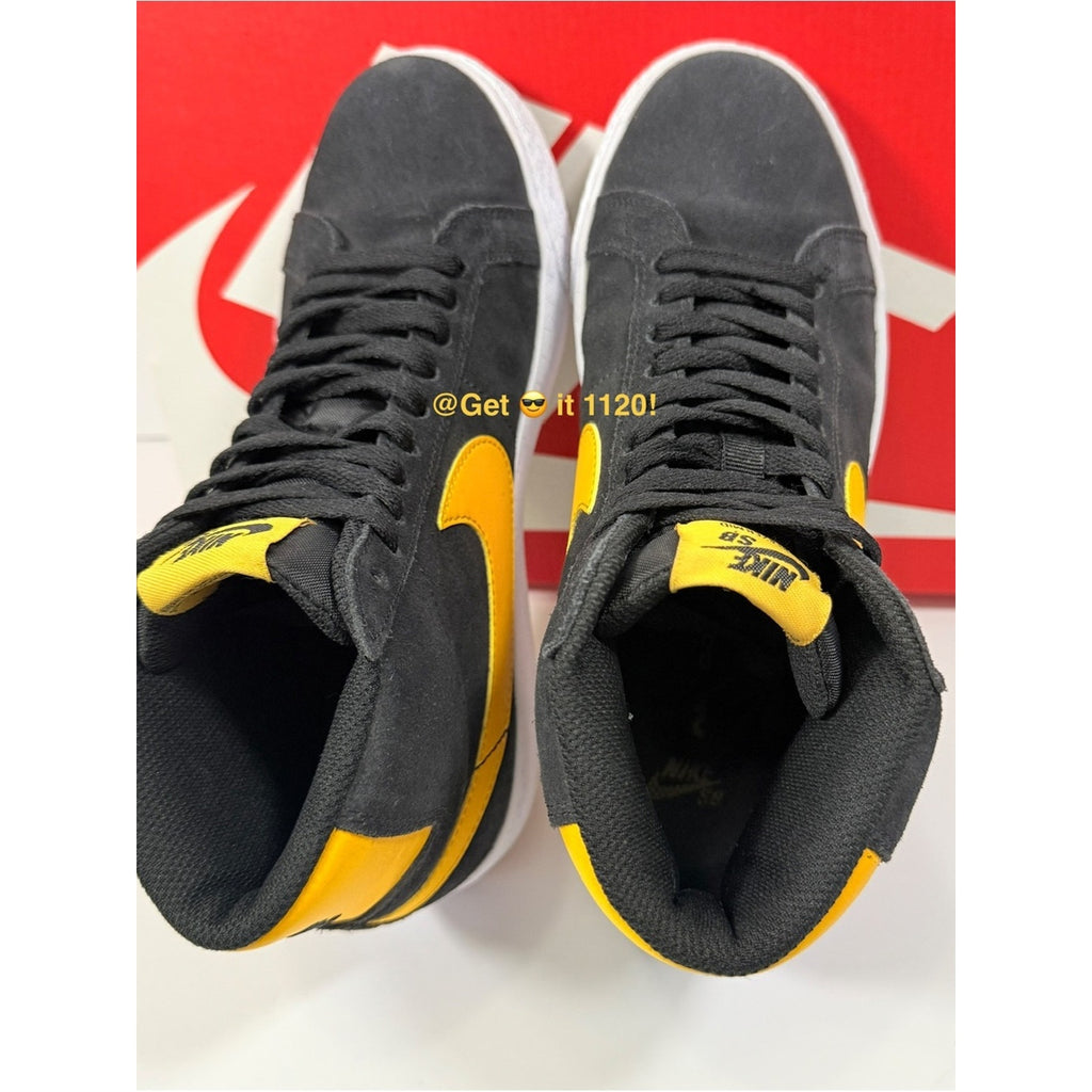 Nike SB Zoom Blazer Mid (Black University Gold) Skate Shoes 864349-009