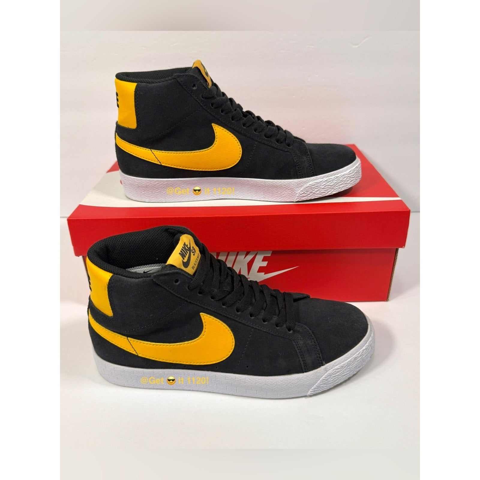 Nike SB Zoom Blazer Mid (Black University Gold) Skate Shoes 864349-009