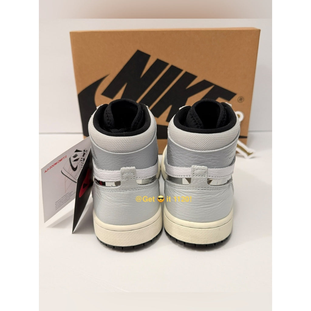 Air Jordan 1 High Zoom CMFT 2 (Chrome Swoosh) Women's Shoes FJ4652-100 Size 8