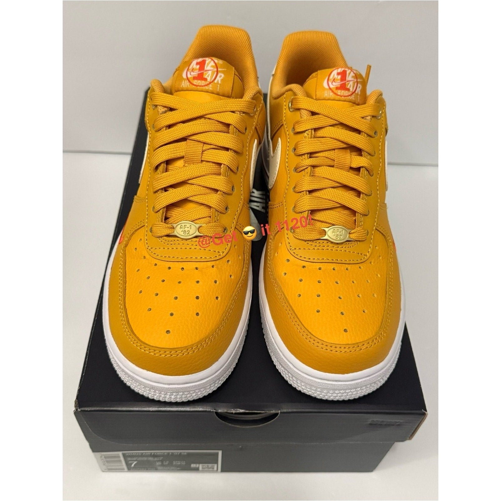 Nike Air Force 1 '07 SE 40th Anniversary Yellow Ochre Women’s Shoes DQ7582-700