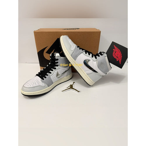 Air Jordan 1 High Zoom CMFT 2 (Chrome Swoosh) Women's Shoes FJ4652-100 Size 8