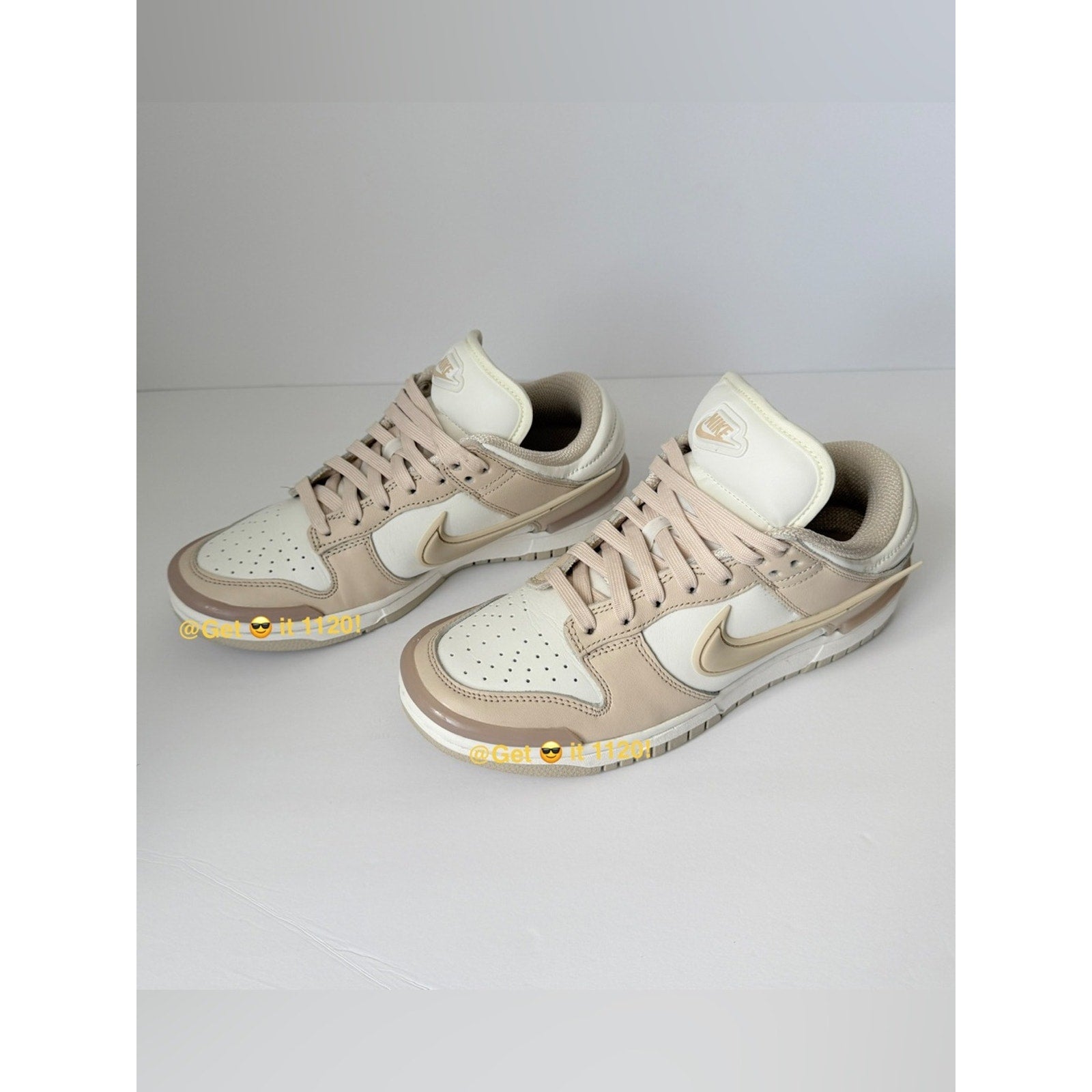 Nike Dunk Low Twist Sanddrift Women's Shoes DZ2794-102 Sail Pink Oxford Size 7.5