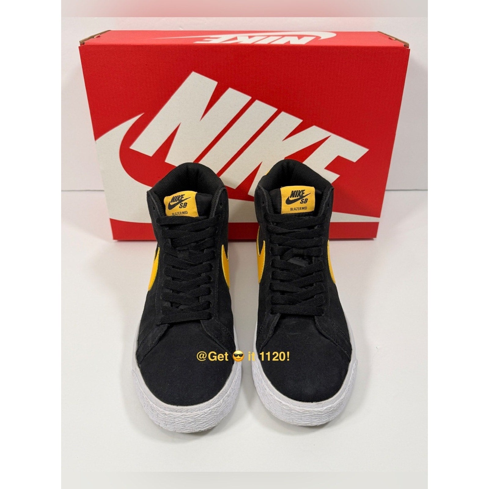 Nike SB Zoom Blazer Mid (Black University Gold) Skate Shoes 864349-009
