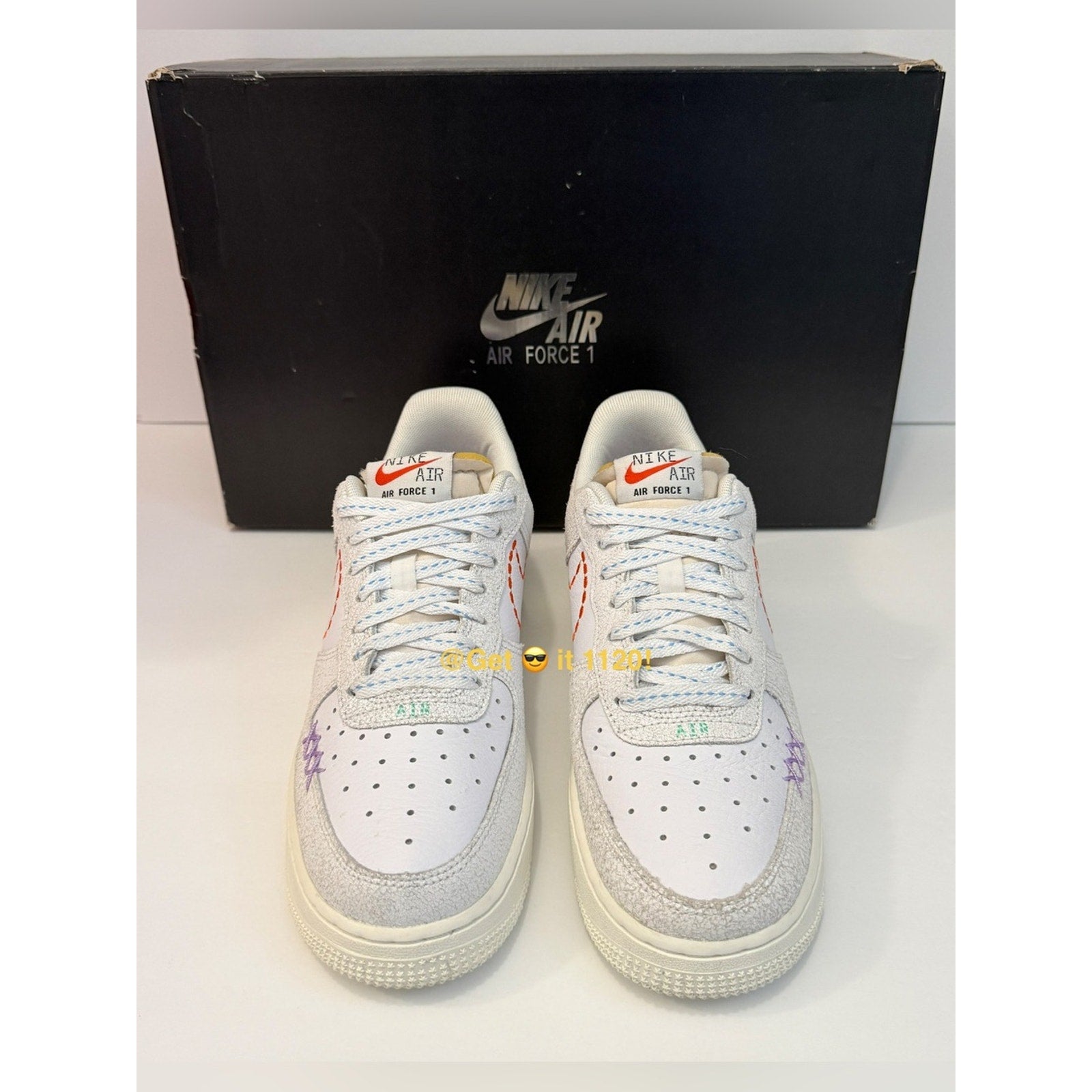 Nike Air Force 1 '07 SE 101 Women's Shoes DX2348-100 White Size 8 (Dead-stock)