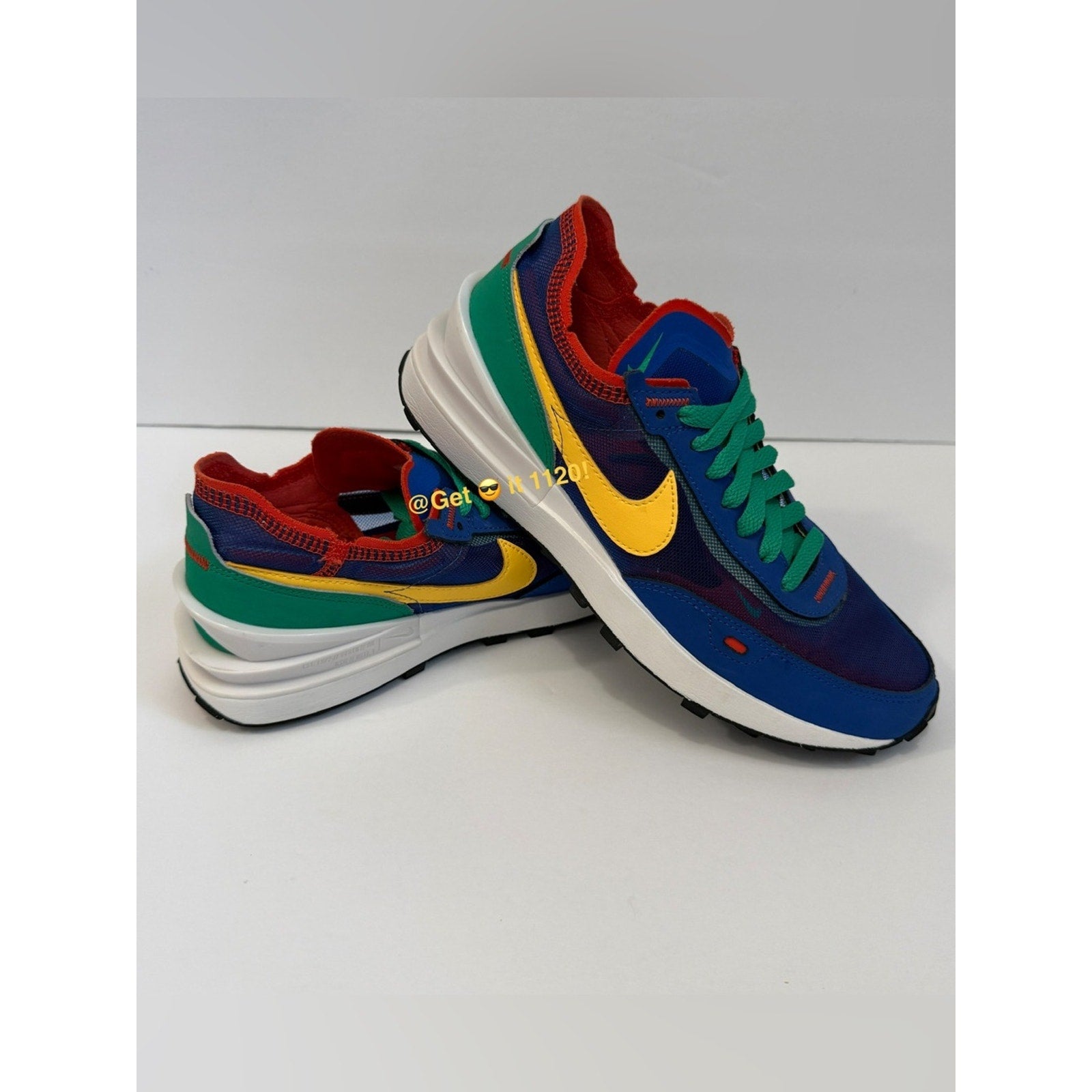 Nike Waffle One (Game Royal Citron Green) Women's Shoes DC2533-402 Size 8