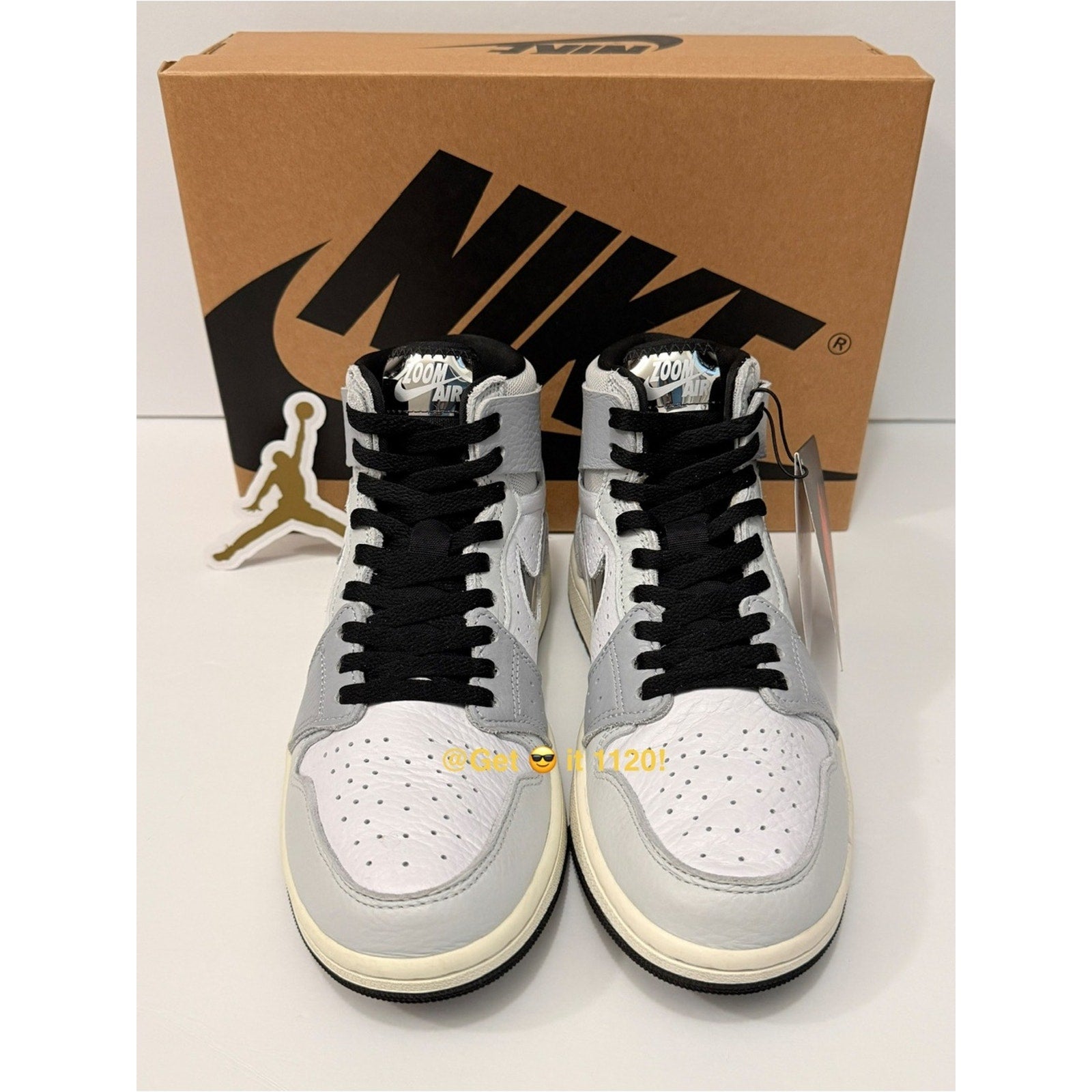 Air Jordan 1 High Zoom CMFT 2 (Chrome Swoosh) Women's Shoes FJ4652-100 Size 8