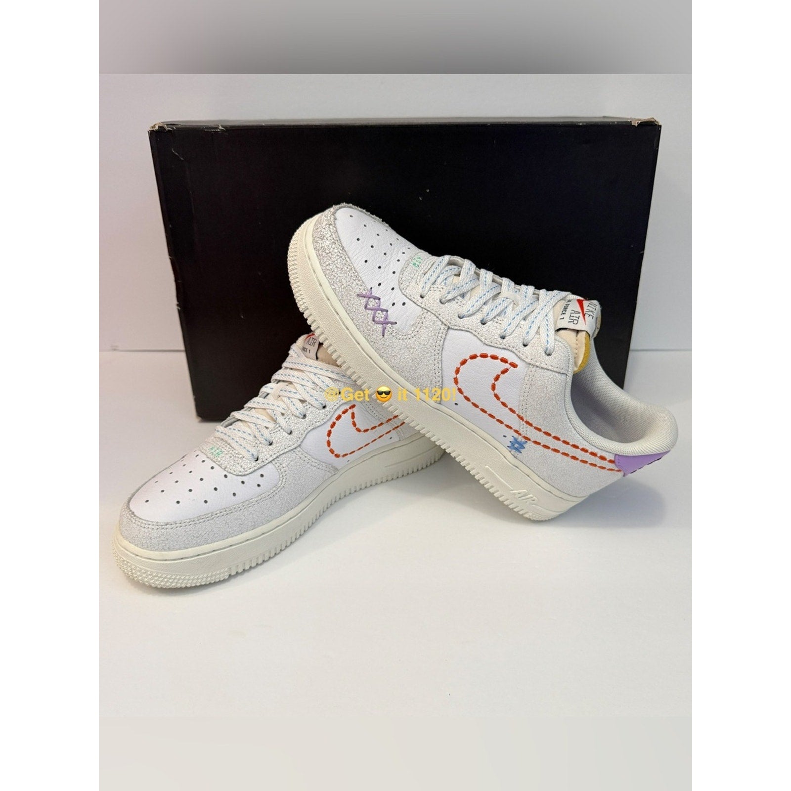 Nike Air Force 1 '07 SE 101 Women's Shoes DX2348-100 White Size 8 (Dead-stock)