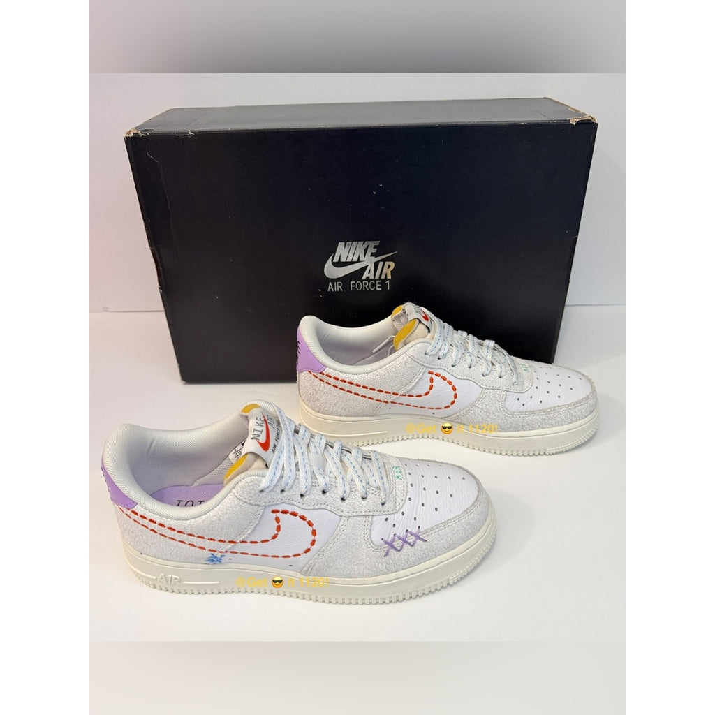 Nike Air Force 1 '07 SE 101 Women's Shoes DX2348-100 White Size 8 (Dead-stock)
