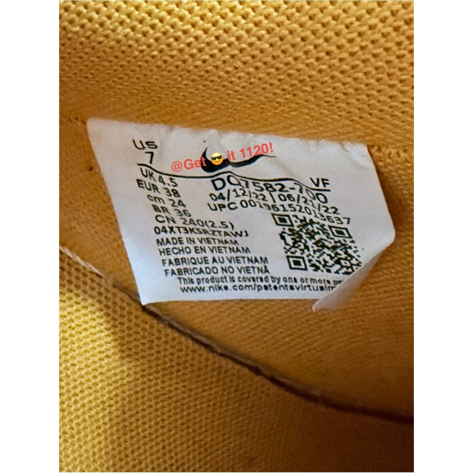 Nike Air Force 1 '07 SE 40th Anniversary Yellow Ochre Women’s Shoes DQ7582-700