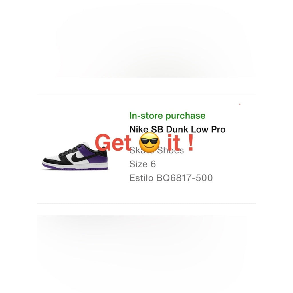 Nike SB Dunk Low Pro Men’s Skate Shoes BQ6817-500 Court Purple Size M 6 | W 7.5
