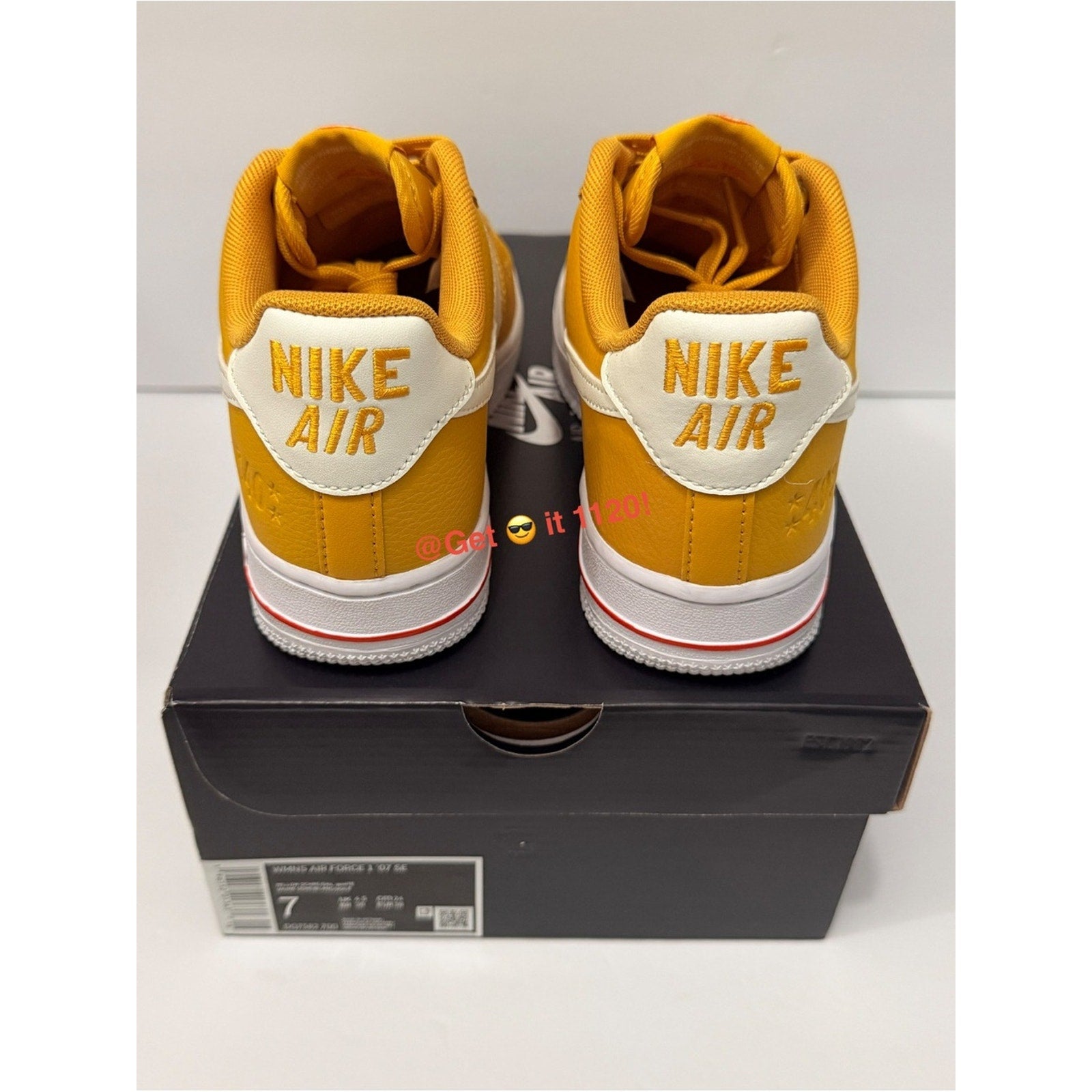 Nike Air Force 1 '07 SE 40th Anniversary Yellow Ochre Women’s Shoes DQ7582-700