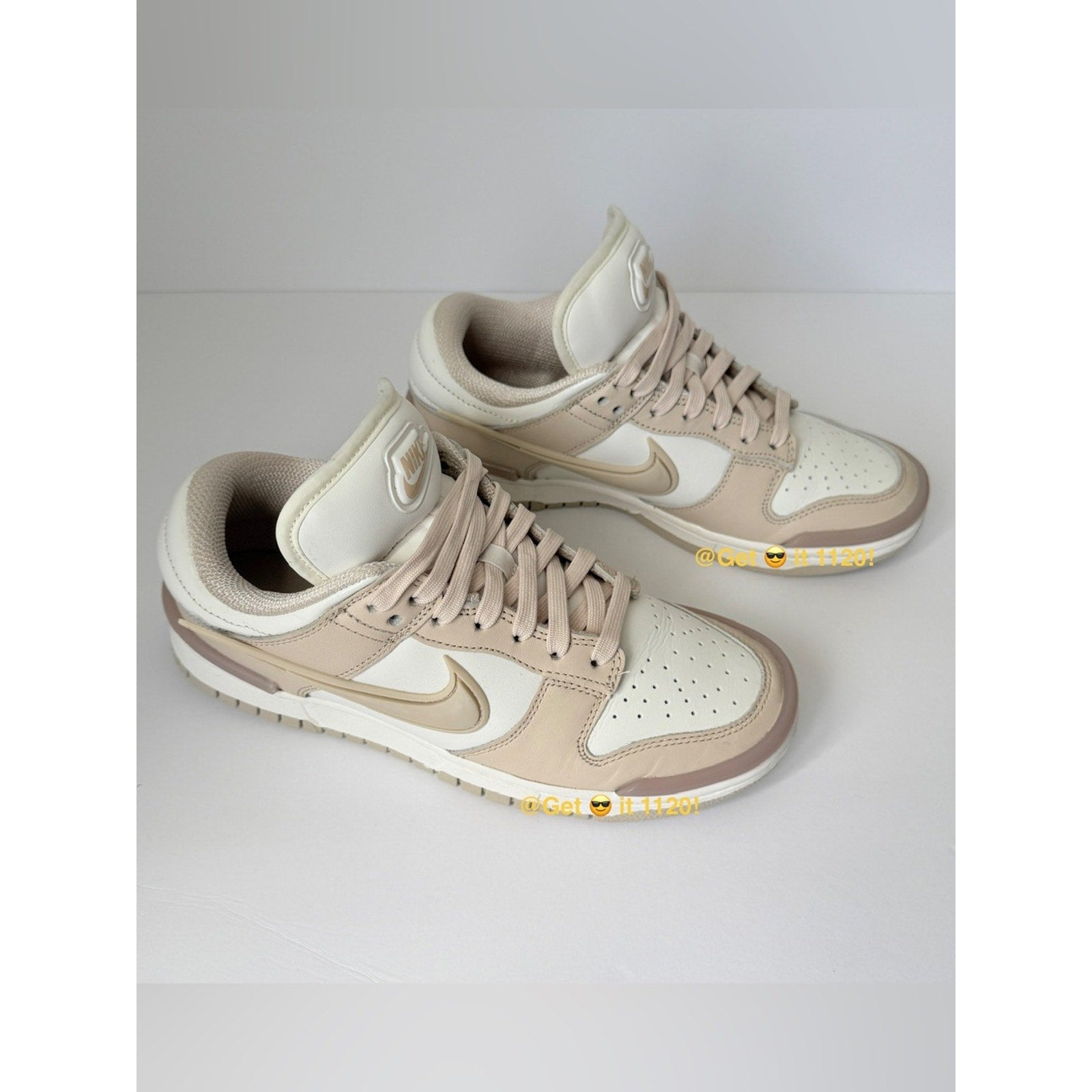 Nike Dunk Low Twist Sanddrift Women's Shoes DZ2794-102 Sail Pink Oxford Size 7.5