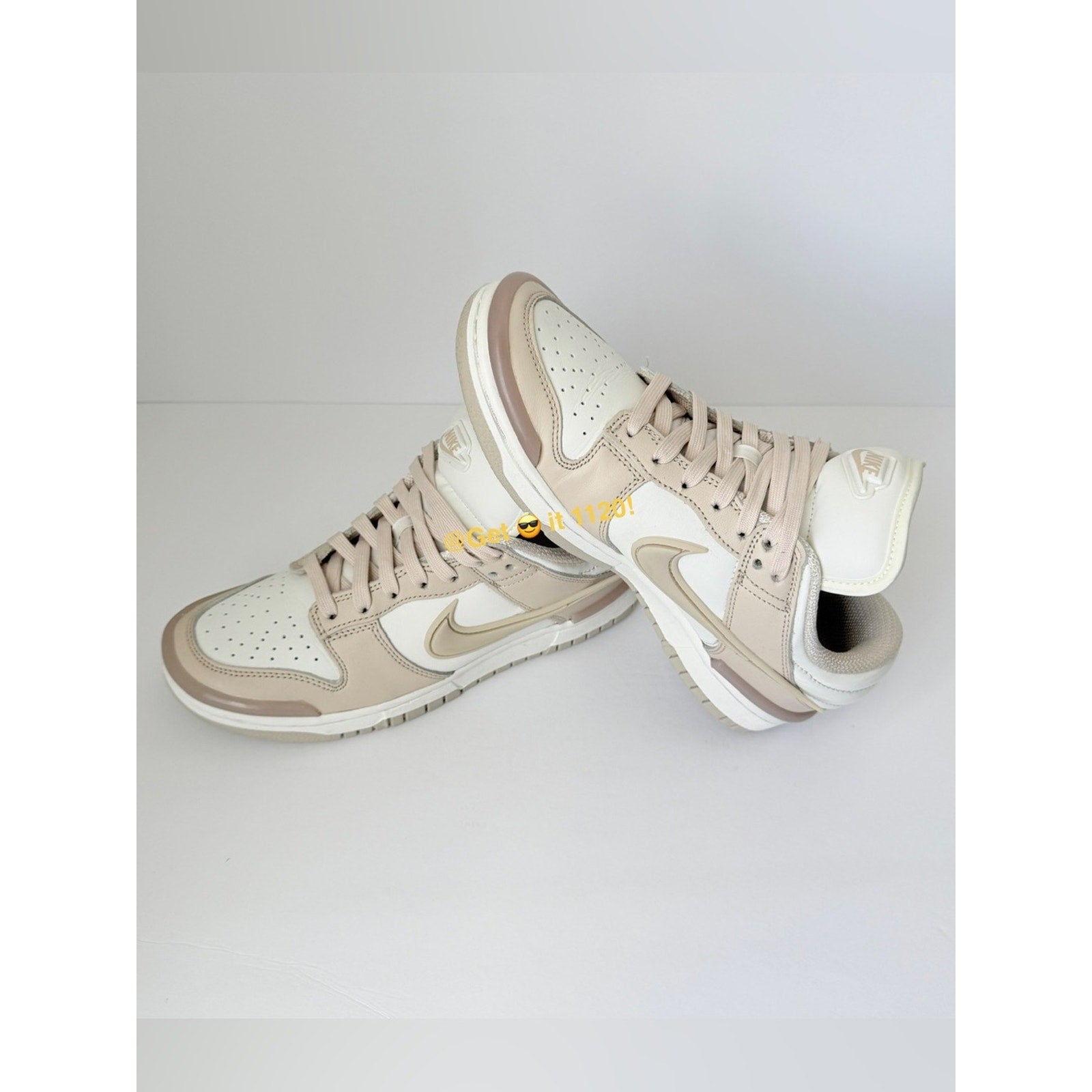 Nike Dunk Low Twist Sanddrift Women's Shoes DZ2794-102 Sail Pink Oxford Size 7.5