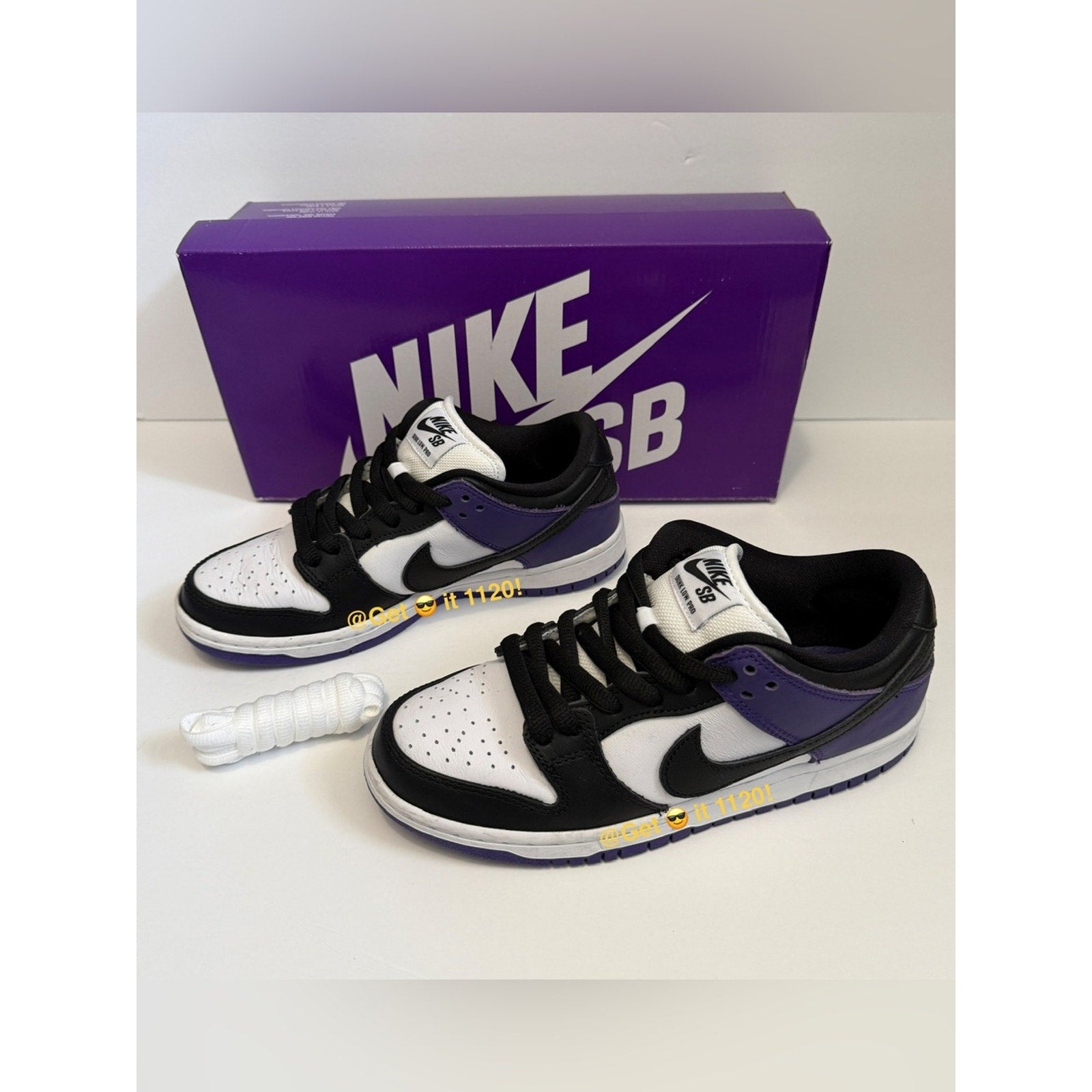 Nike SB Dunk Low Pro Men’s Skate Shoes BQ6817-500 Court Purple Size M 6 | W 7.5