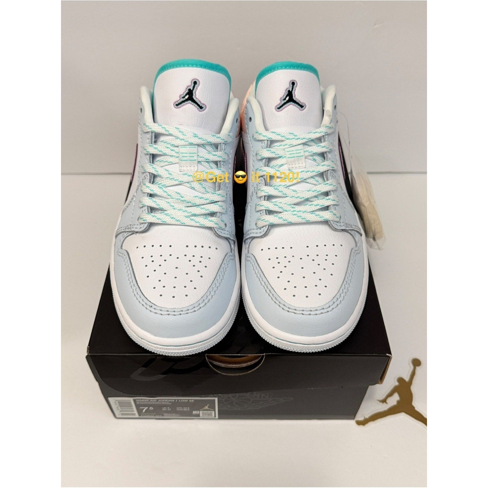 Air Jordan 1 Low (Multi-Color Sashiko) Women’s Shoes FV3623-151 Size 7.5